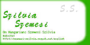 szilvia szemesi business card